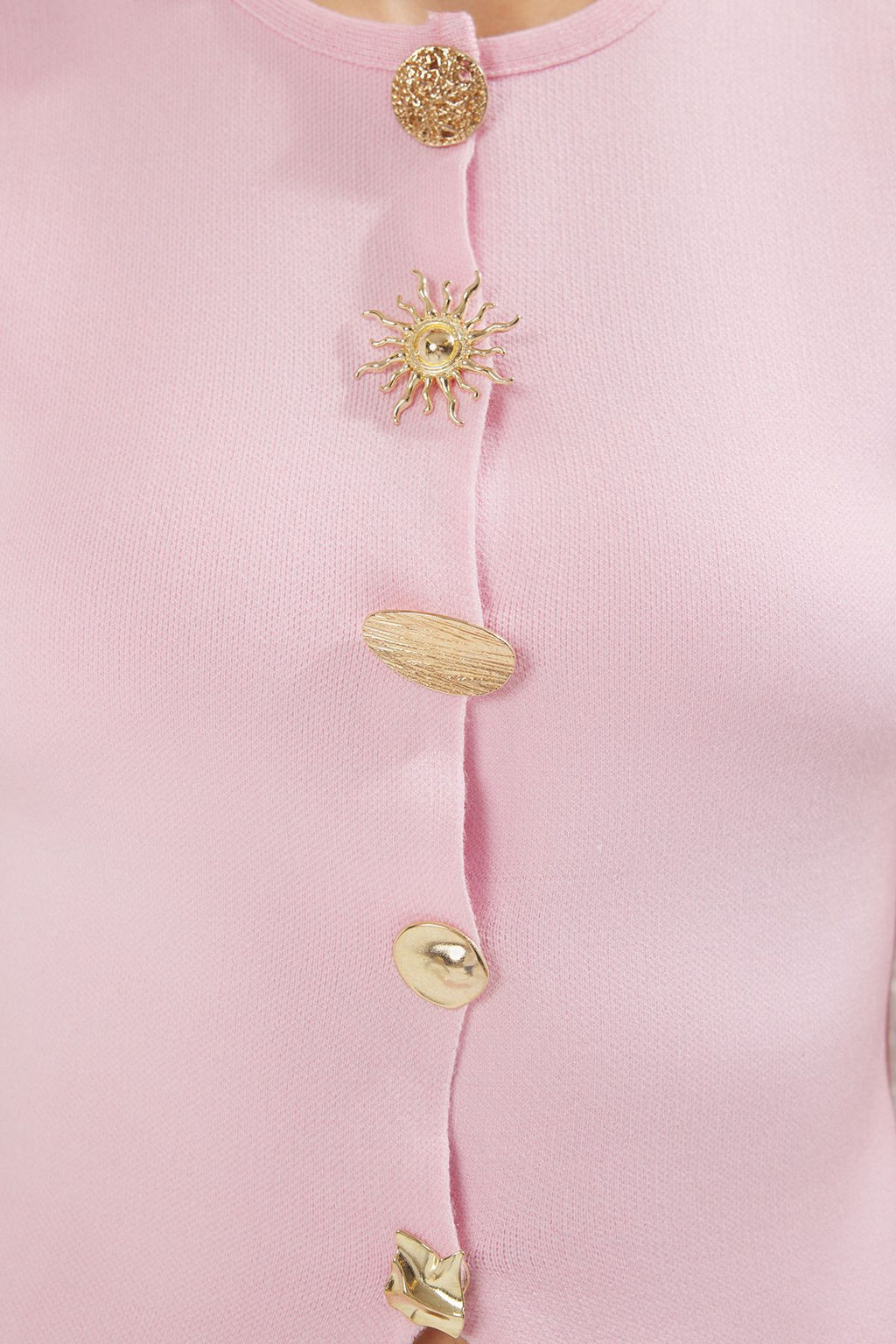 Pembe Dugme Detayl? Yelek TWOSS25YE00043