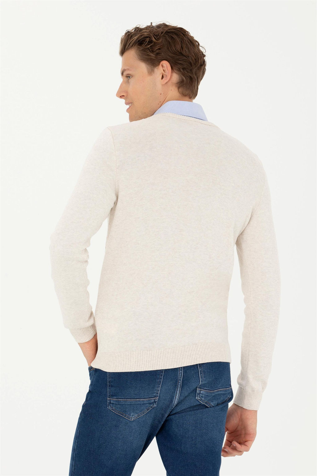 Мужской свитер из каменного меланжа - U.s. polo assn фото 12