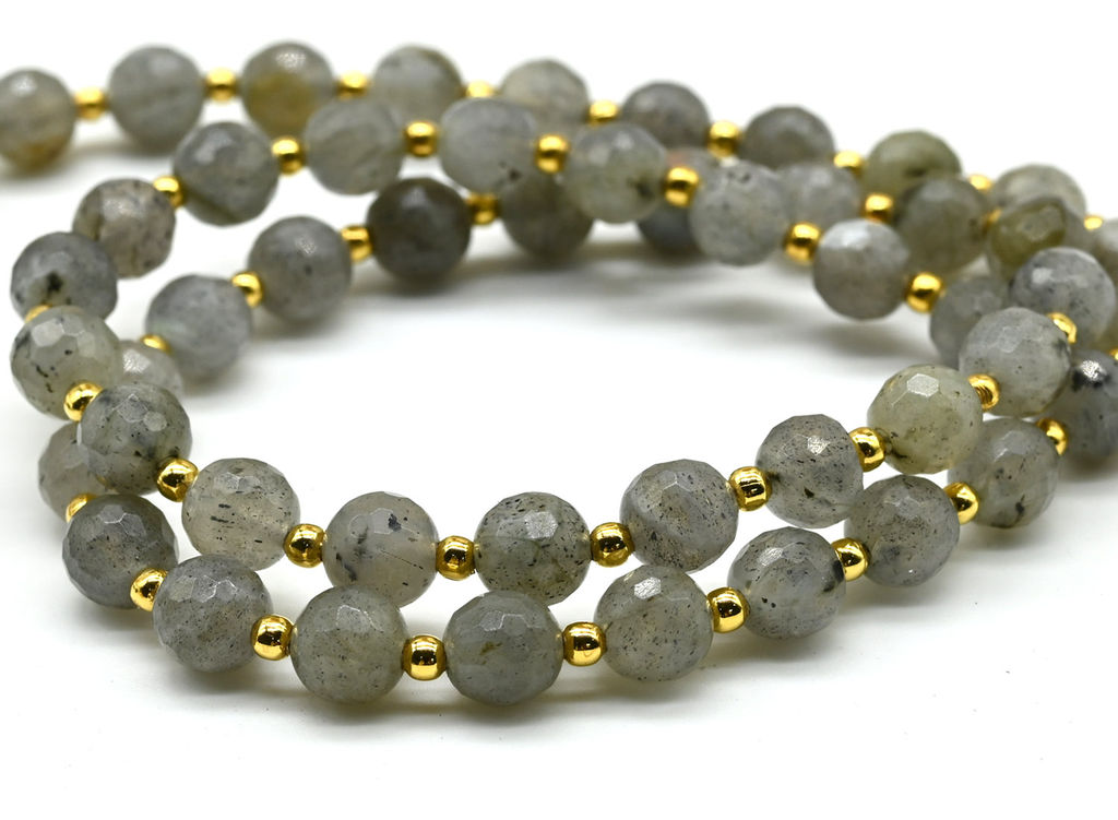 Бусы из лабрадора шарик гр.6мм, 46см