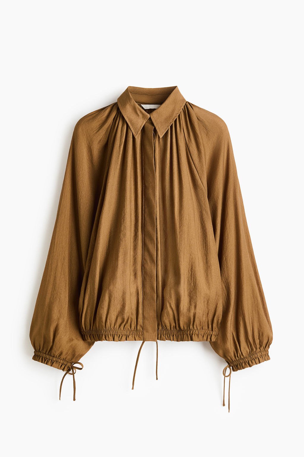 Camisa oversize con cordones de ajuste