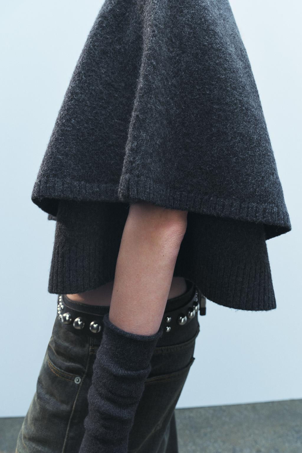 KNIT CAPE JACKET - Zara фото 5