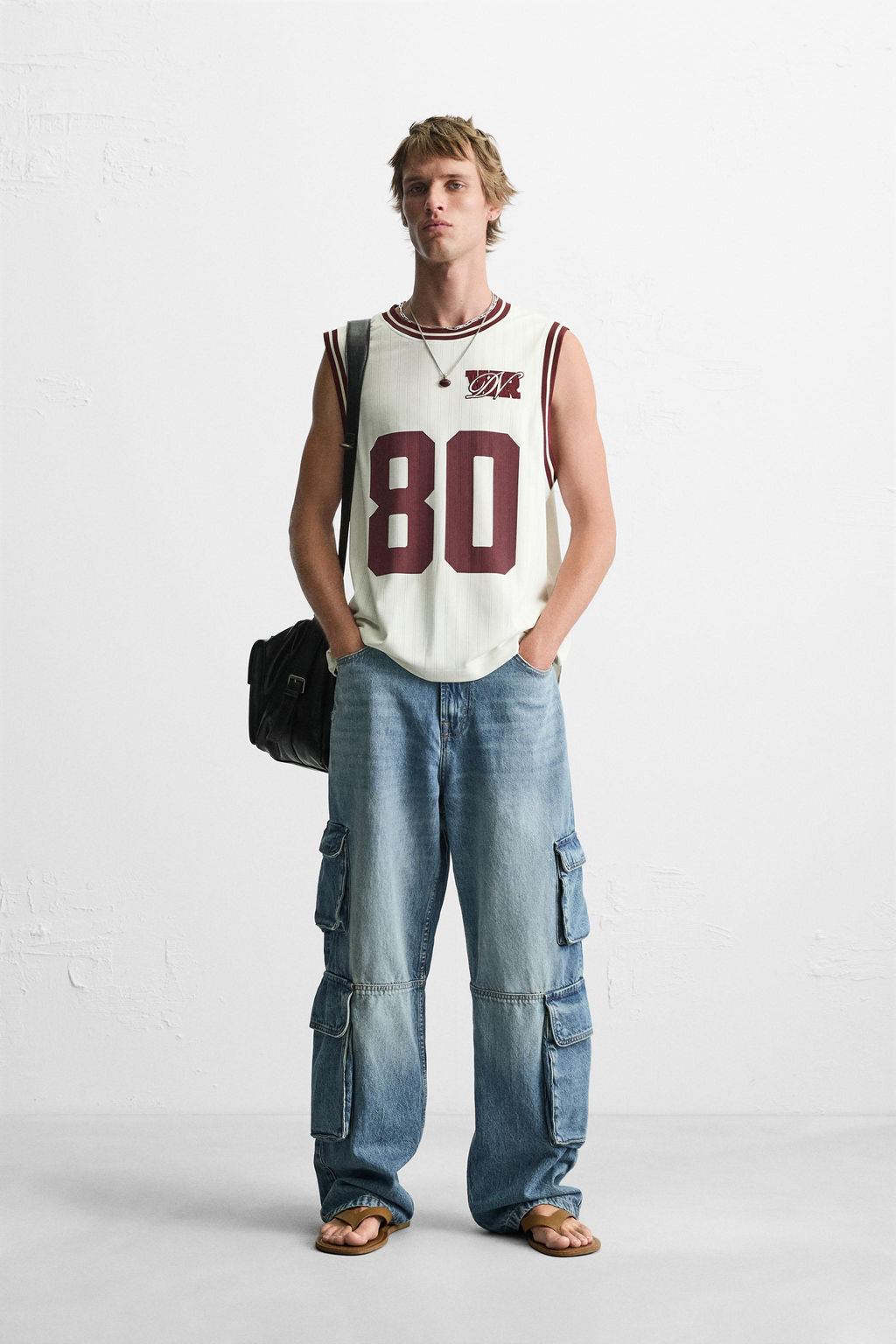 CONTRAST VARSITY TANK TOP