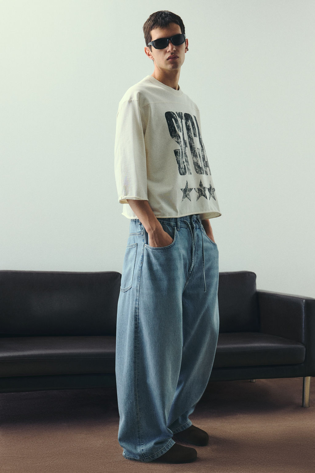 Camiseta cropped Oversized Fit - H&m фото 8