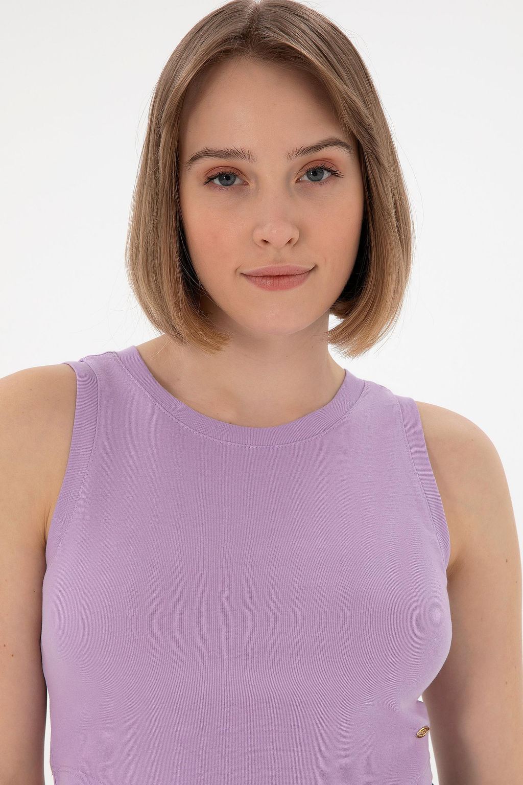 Kad_n Lila Basic Ti__rt Sepette S_rpriz _ndirim - U.s. polo assn фото 2