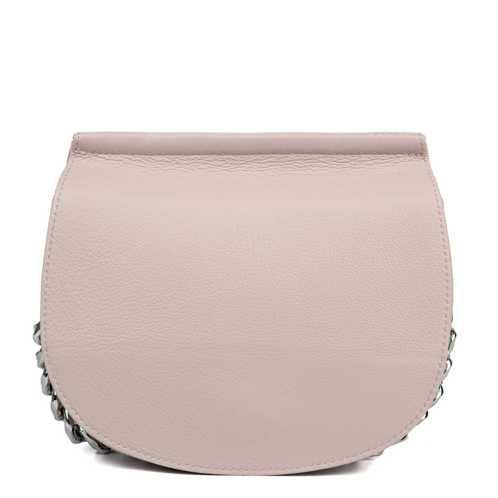 Y8248-1P pink женская кожаная сумка Saddle Barcelo Biagi