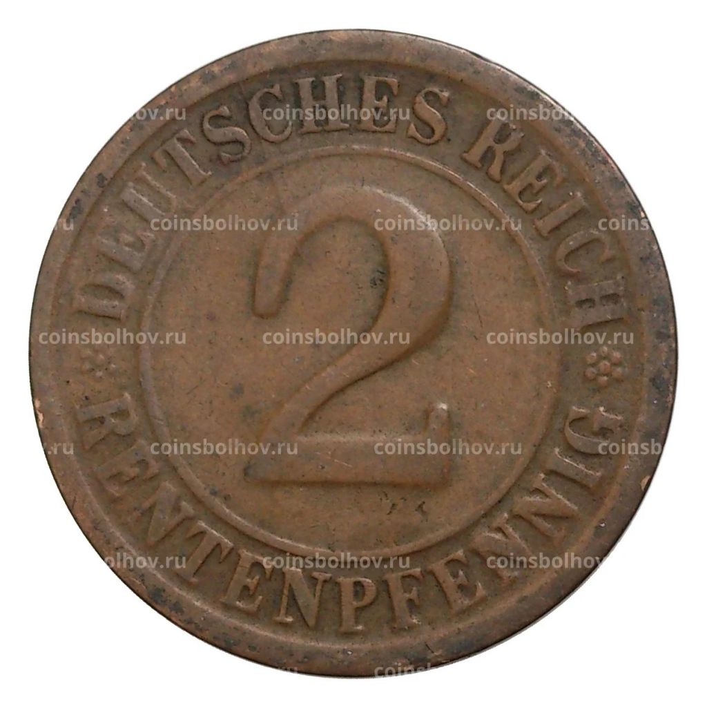 2 рентенпфеннига 1923 года G Германия