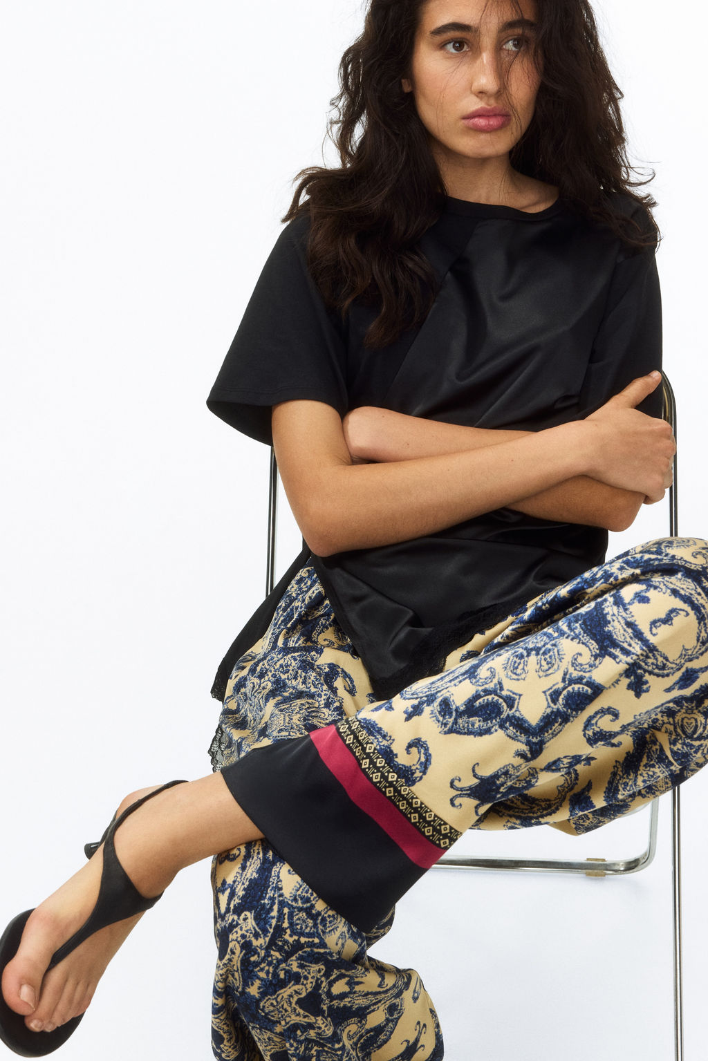 Pantal?n barrel con cord?n de ajuste - H&m фото 8
