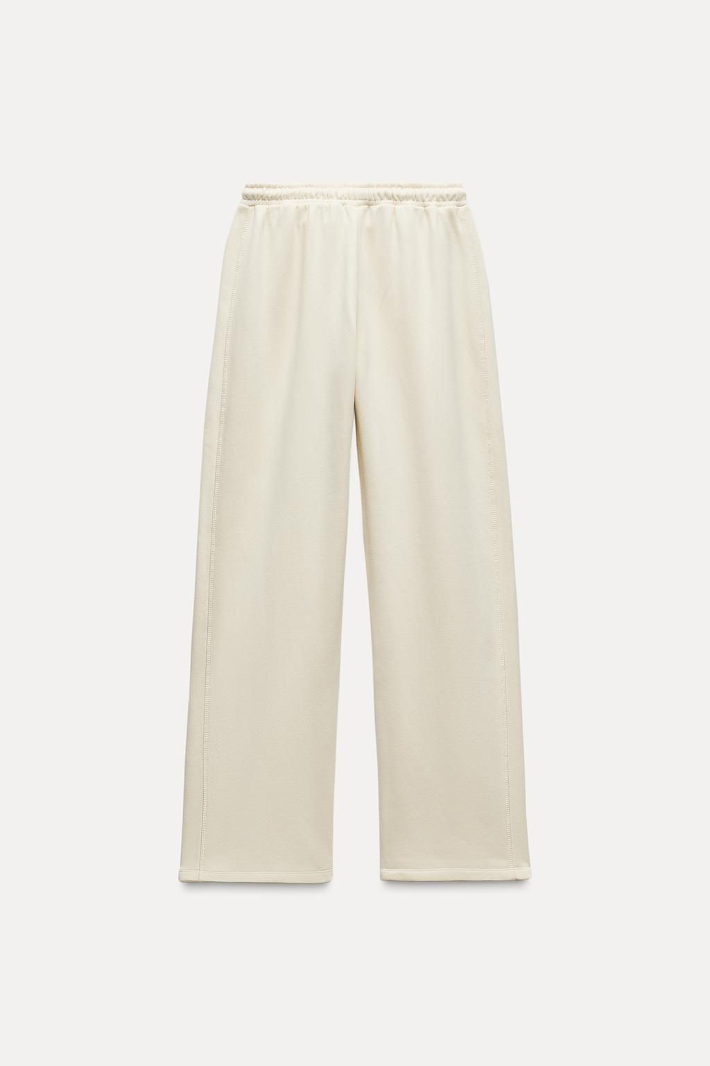 STRAIGHT PLUSH TROUSERS - Zara фото 17