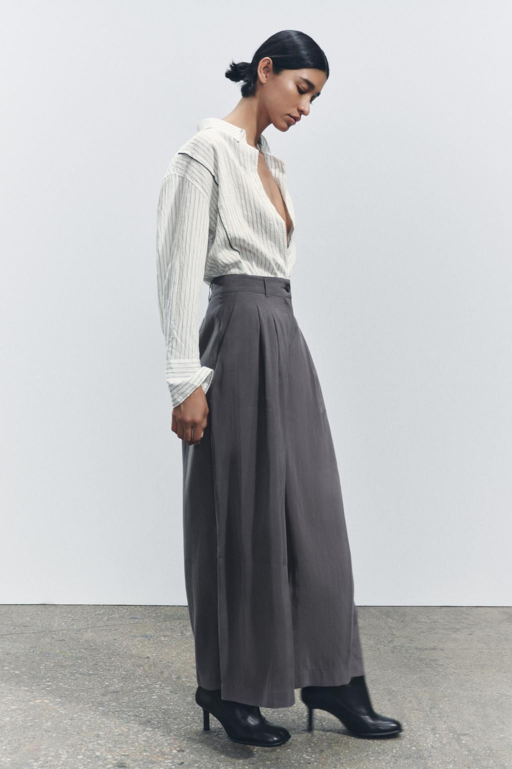 ZW COLLECTION DARTED TROUSERS - Zara фото 31