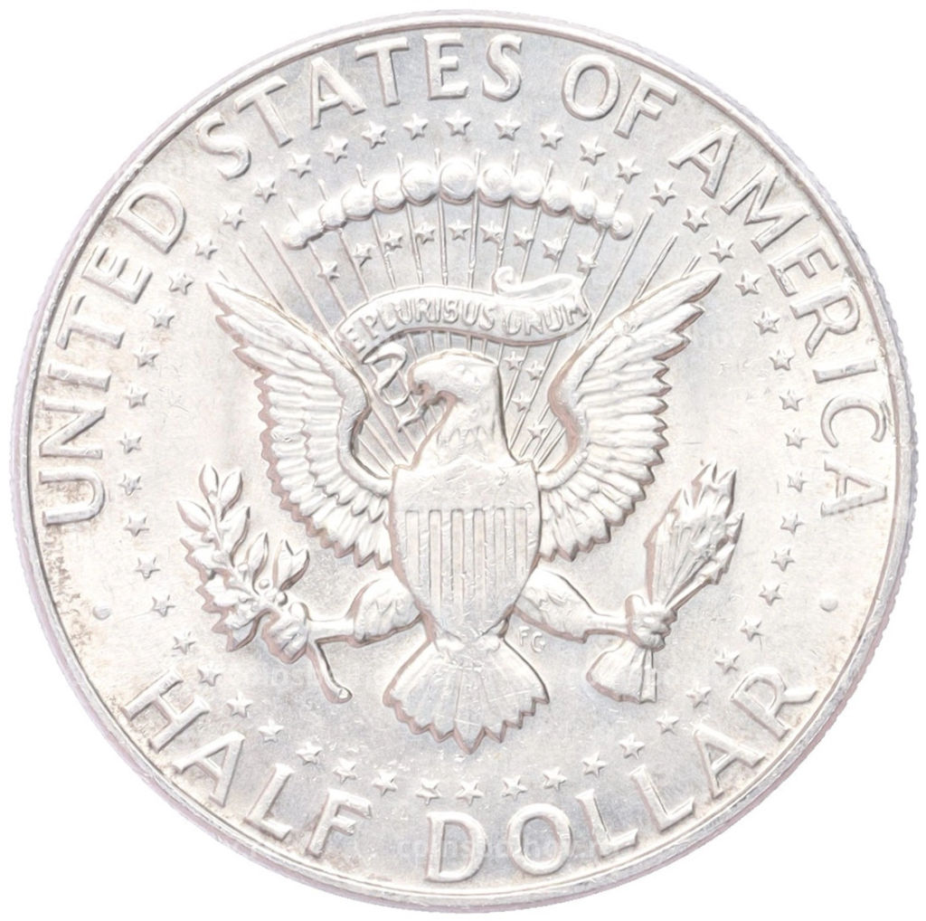 Монета 1/2 доллара (50 центов) 1968 года D США