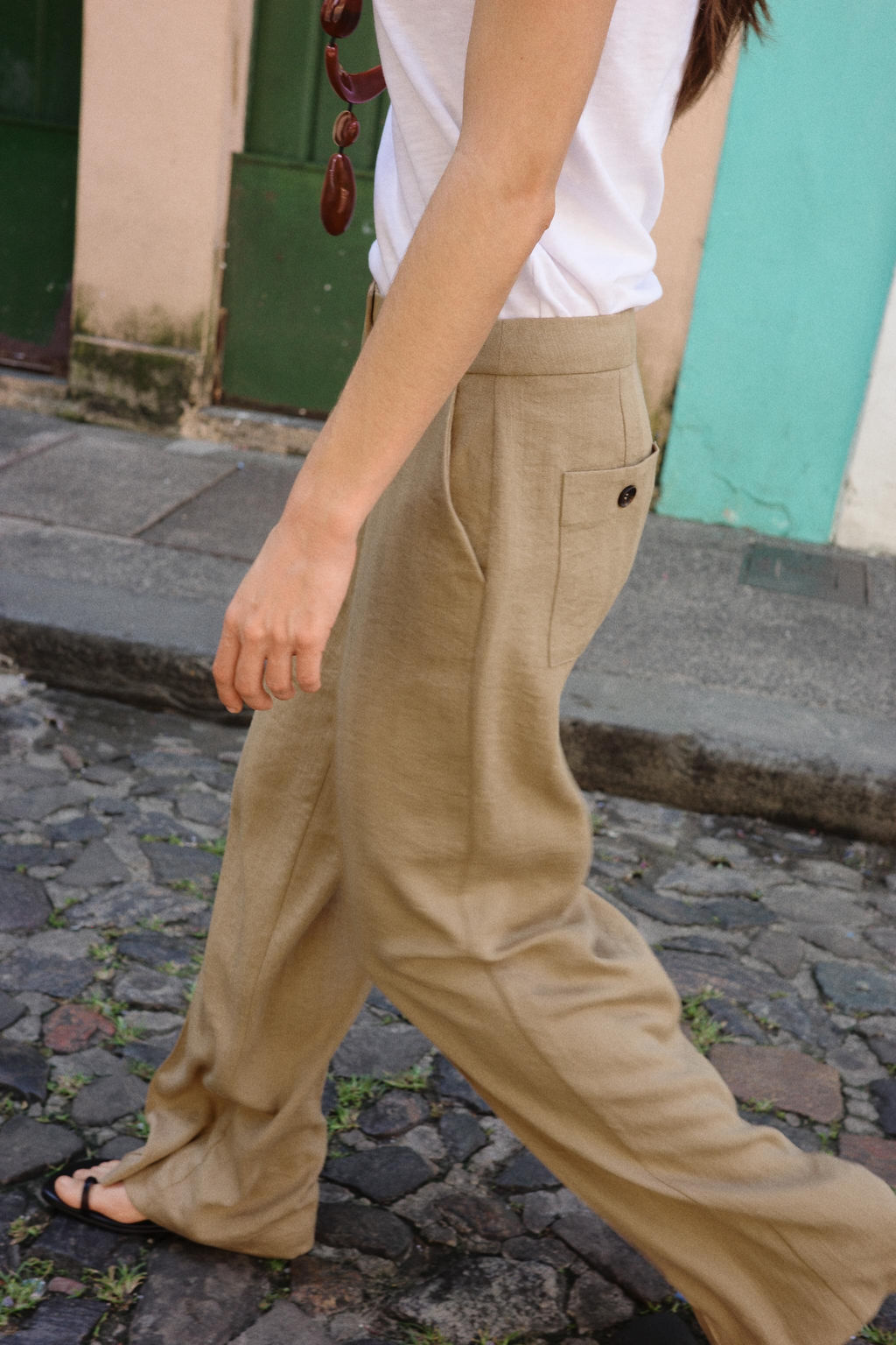 PANTAL?N RECTO NERVIO / Tostado - Zara фото 3