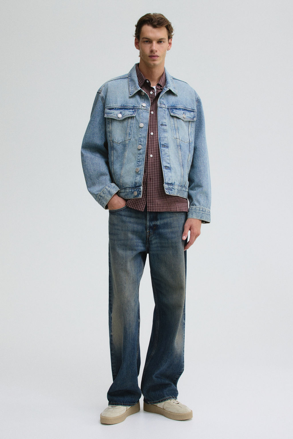 Cazadora trucker en denim - H&m фото 5