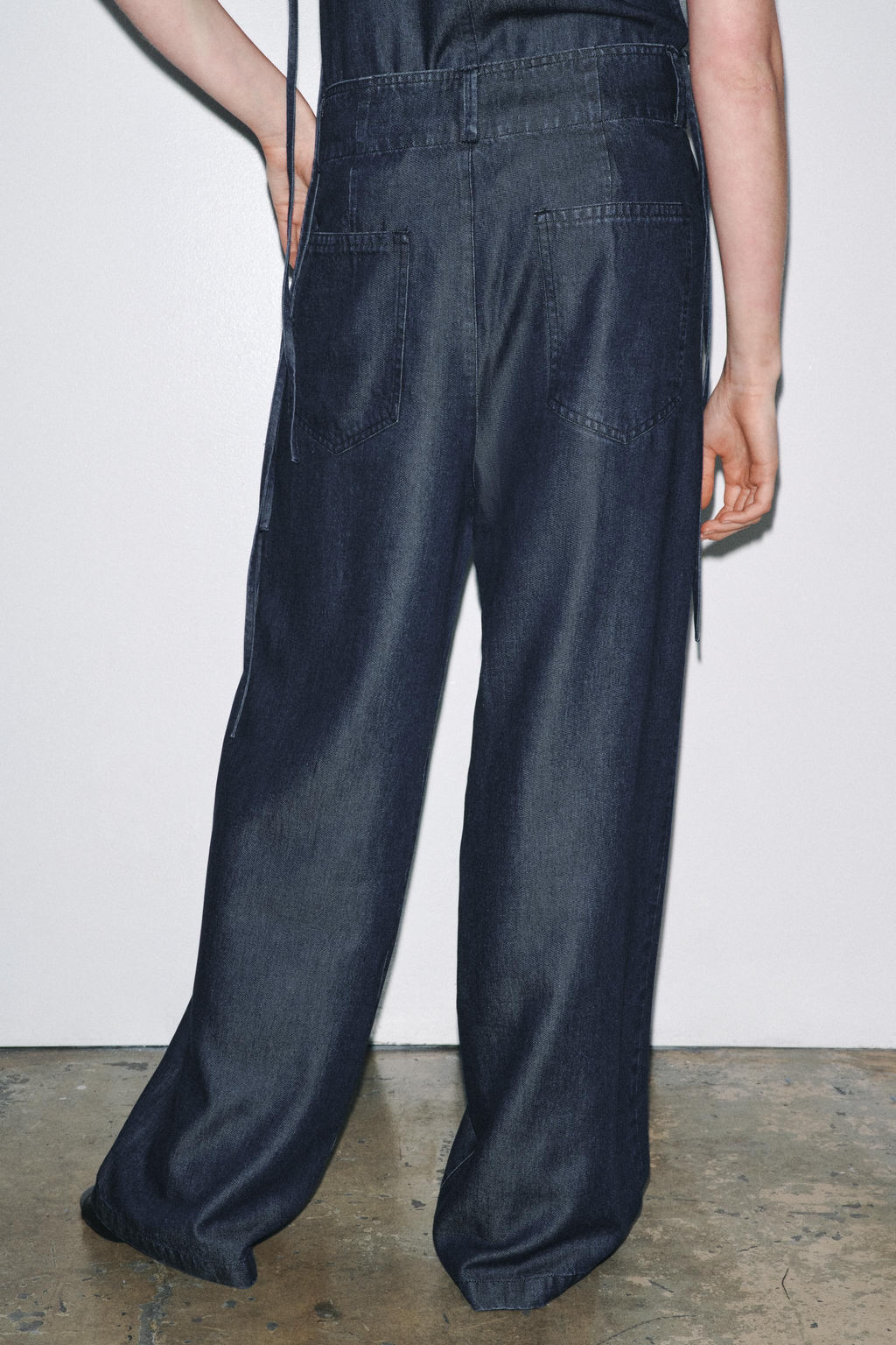ZW COLLECTION CROSSOVER DENIM TROUSERS - Zara фото 10