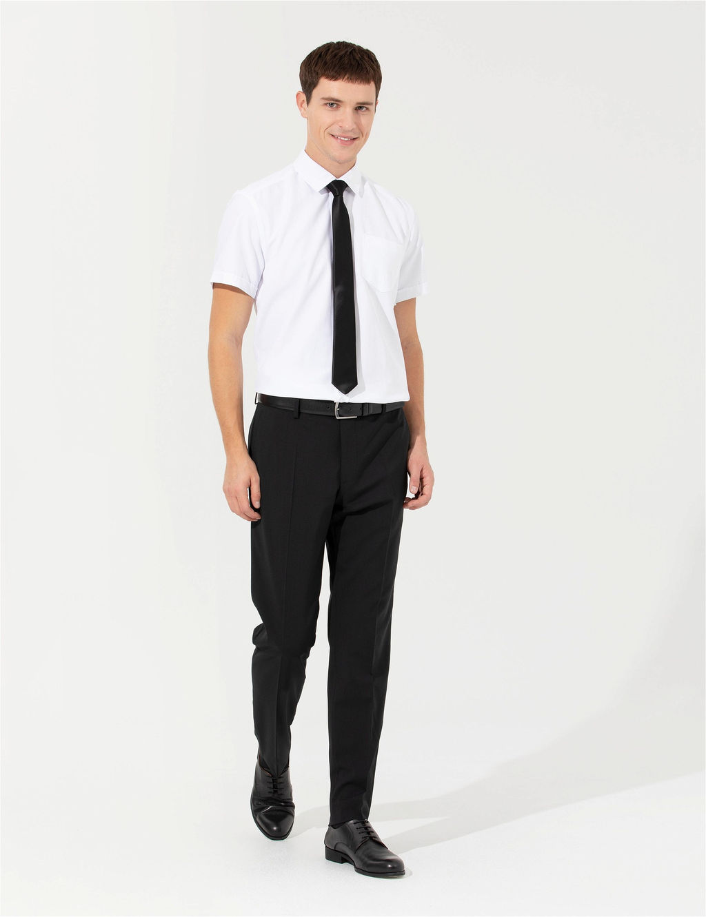 Beyaz Regular Fit Ksa Kollu Gmlek - Pierre cardin фото 4