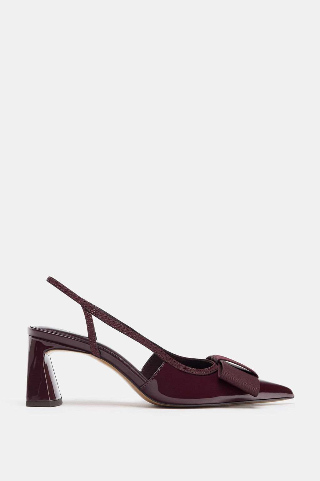 SLINGBACK HEELED SHOES WITH BOW - Zara фото 2