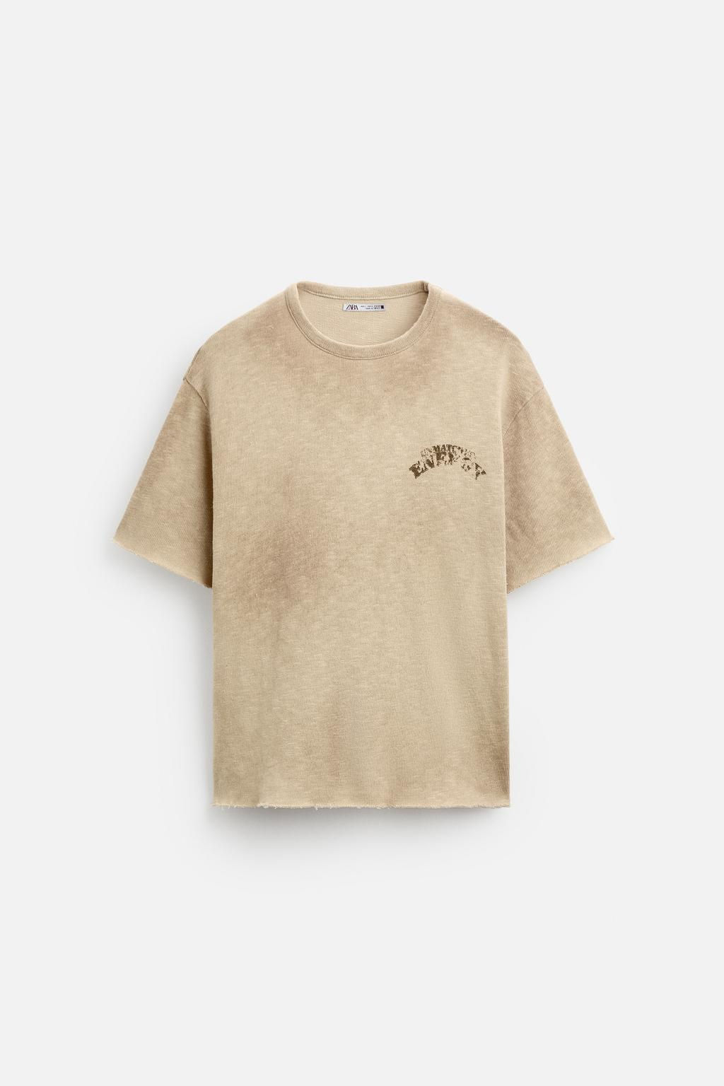 SLOGAN PRINT KNIT T-SHIRT - Zara фото 6