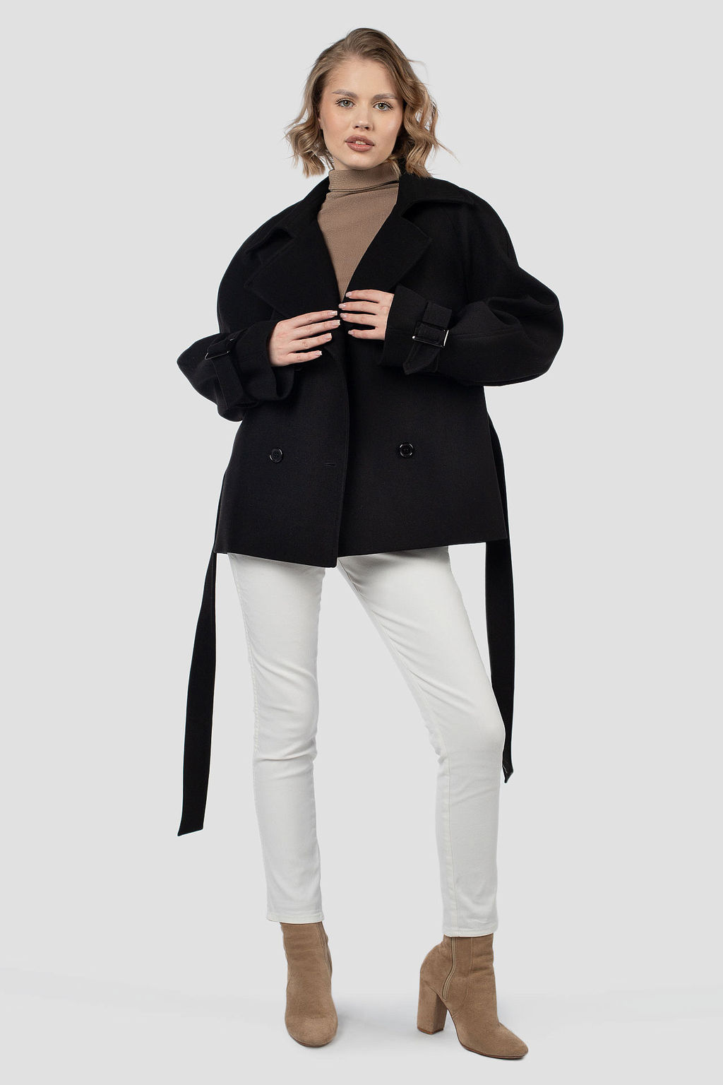 Пальто женское демисезонное (пояс)