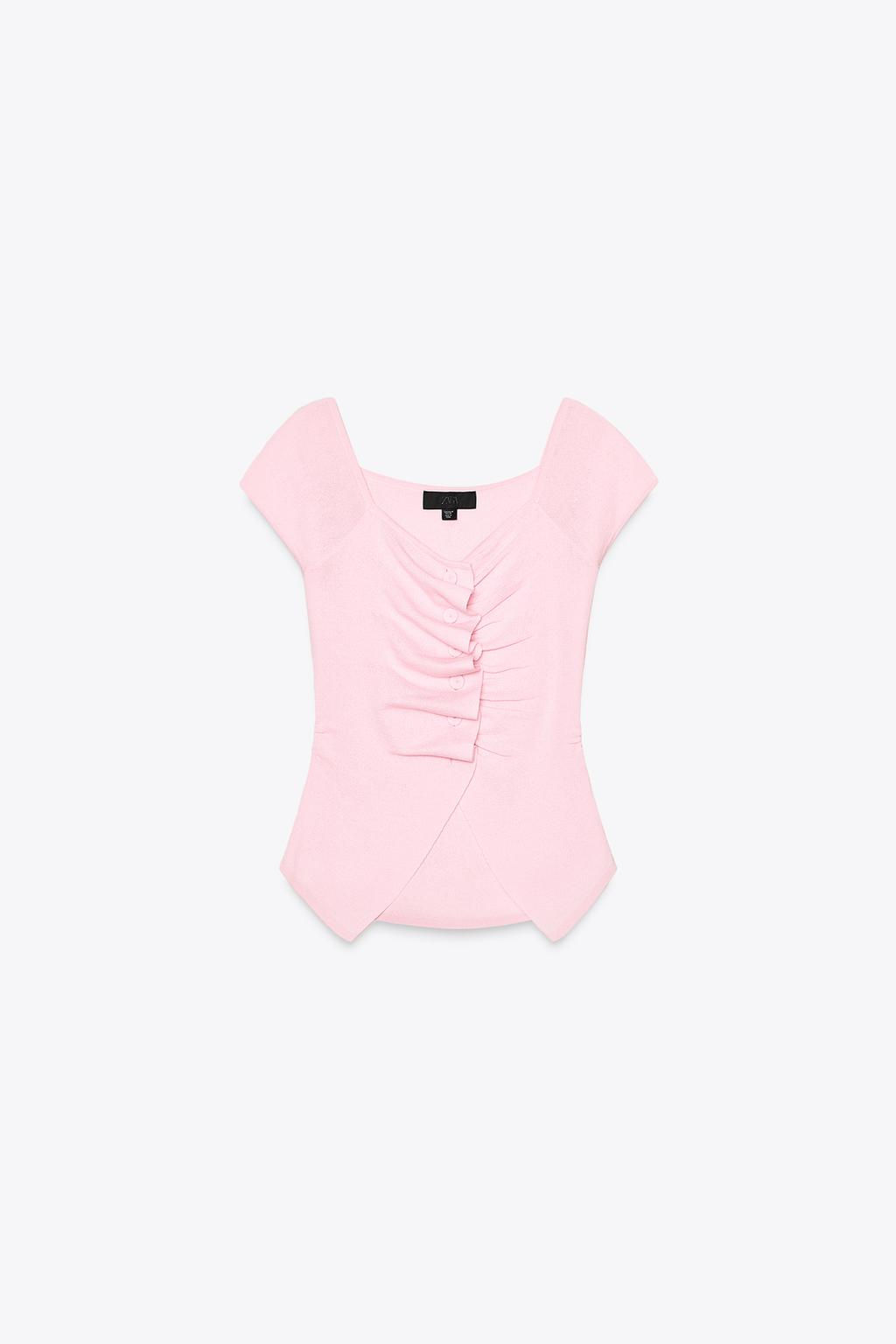 GATHERED KNIT TOP - Zara фото 13
