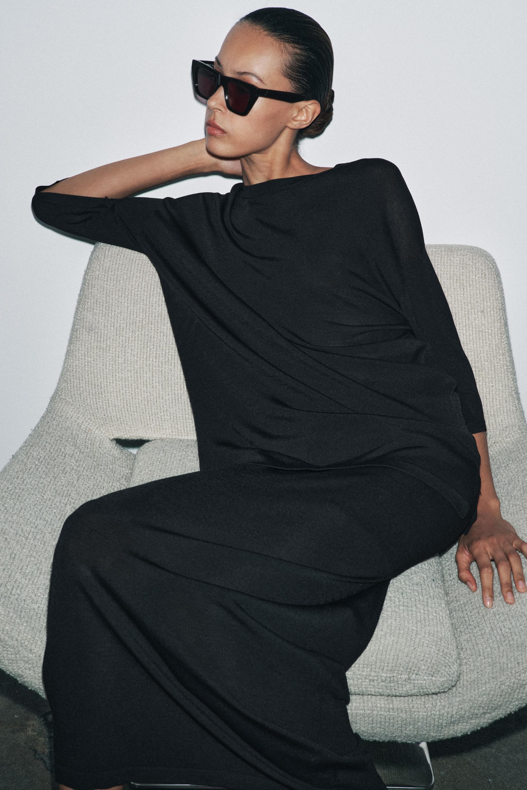 OVERSIZED PLAIN KNIT TOP - Zara фото 2