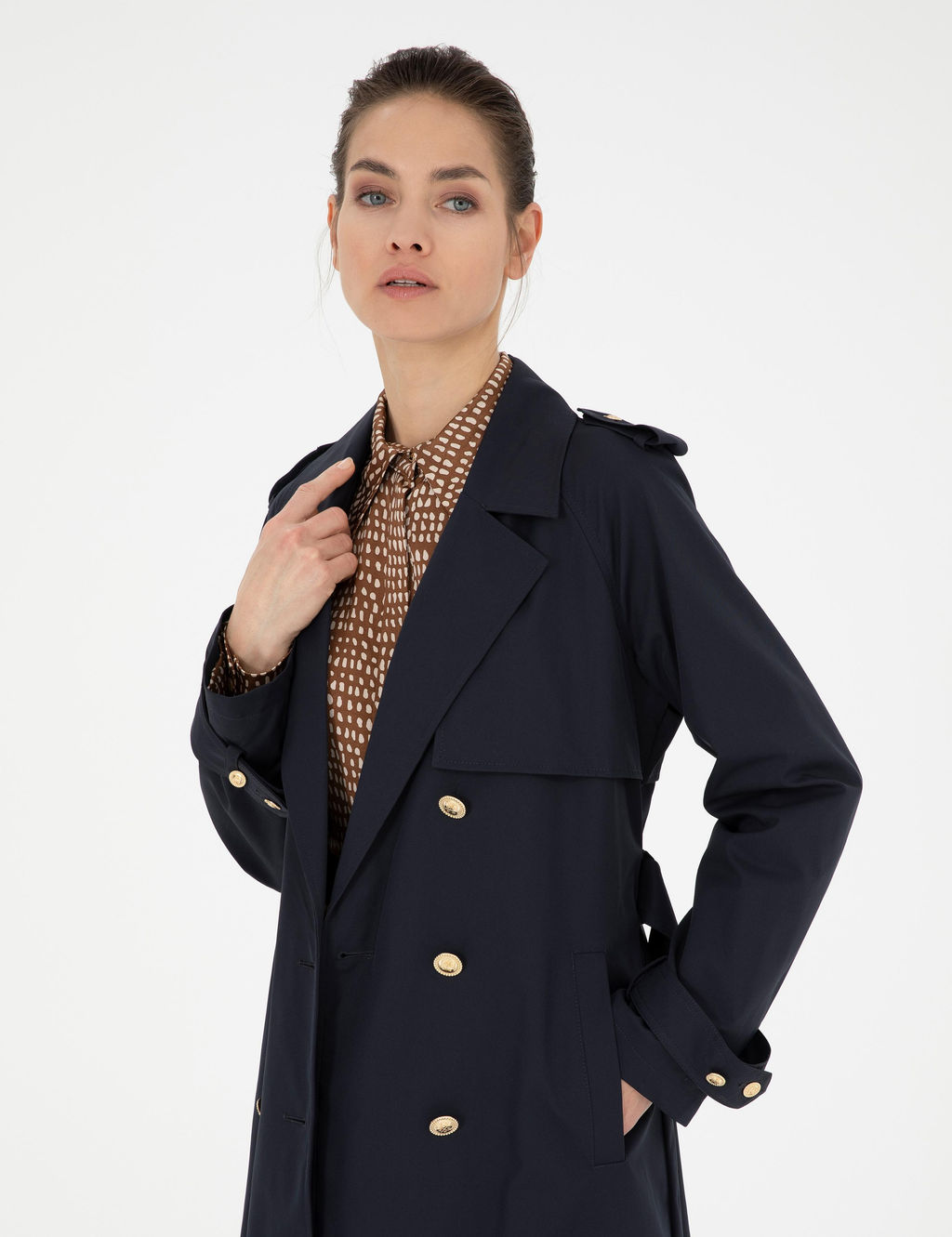 Lacivert Regular Fit Tren_kot