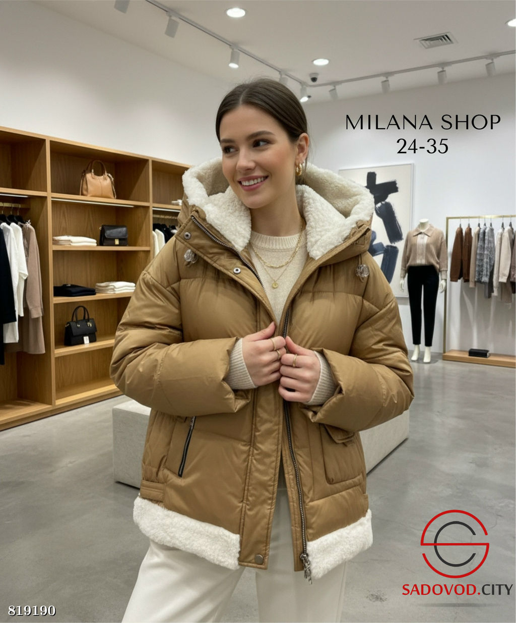 Зимняя куртка с капюшоном