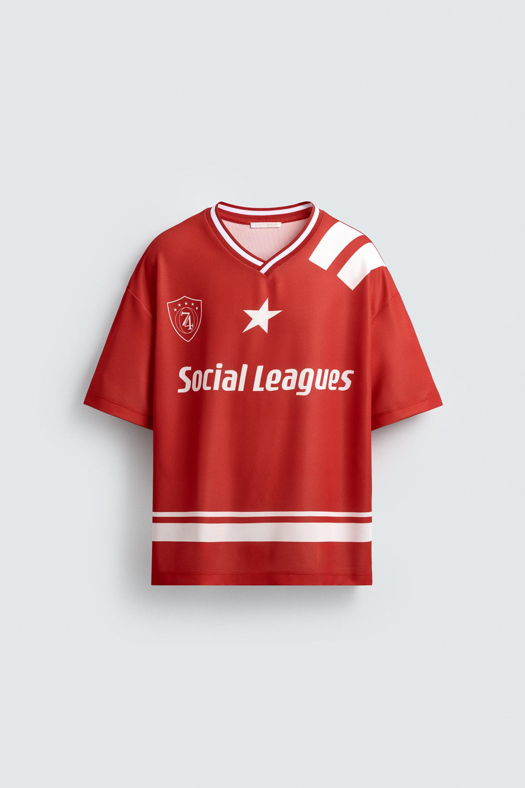RETRO FOOTBALL PRINT T-SHIRT - Zara фото 8