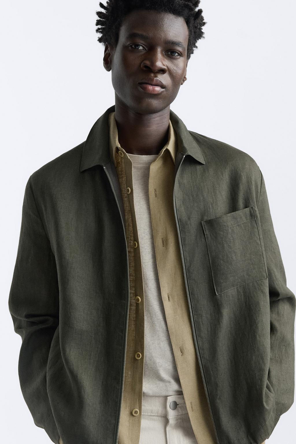 100% LINEN JACKET - Zara фото 16