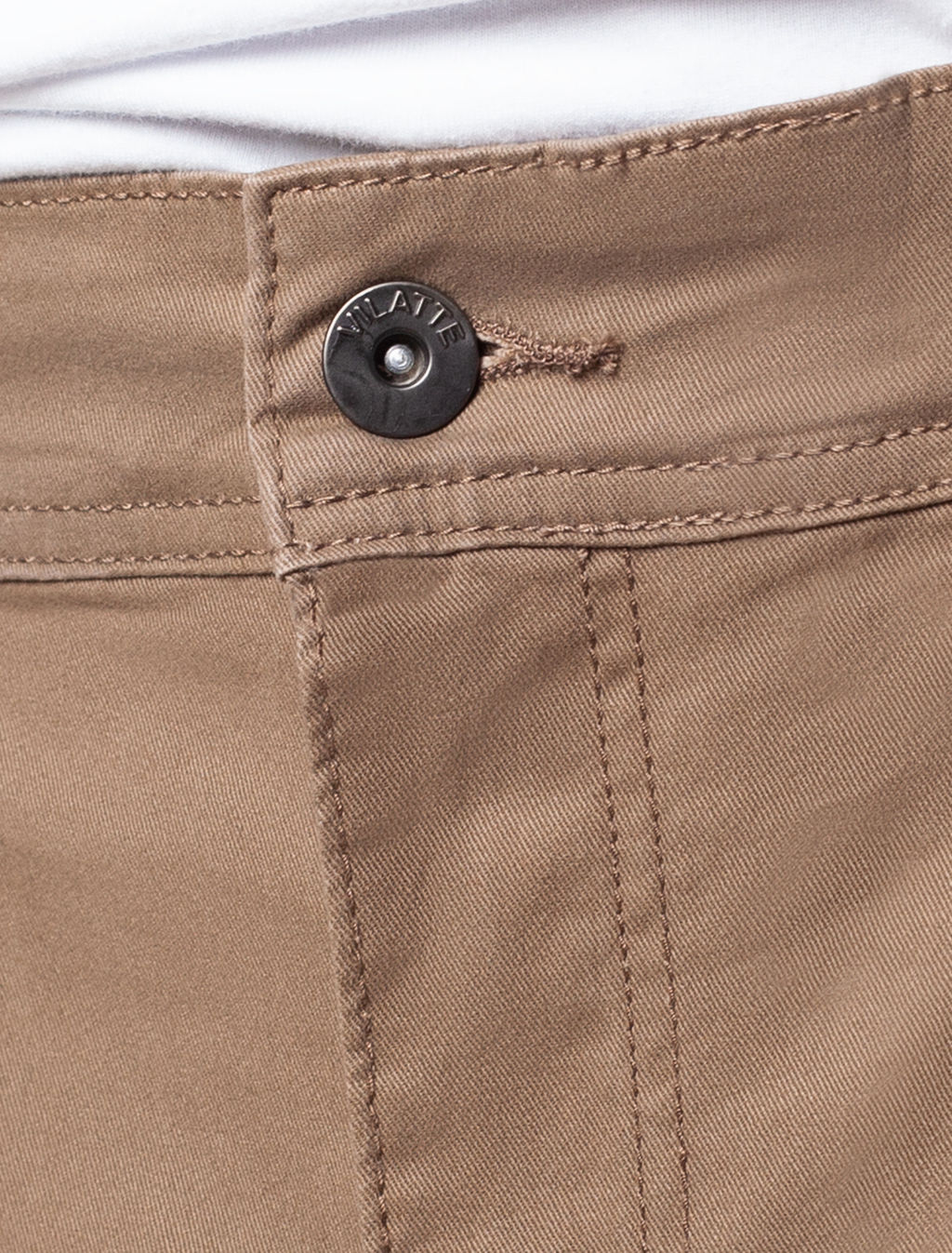 VILATTE / Брюки из плотного хлопка с эластаном  фото 9