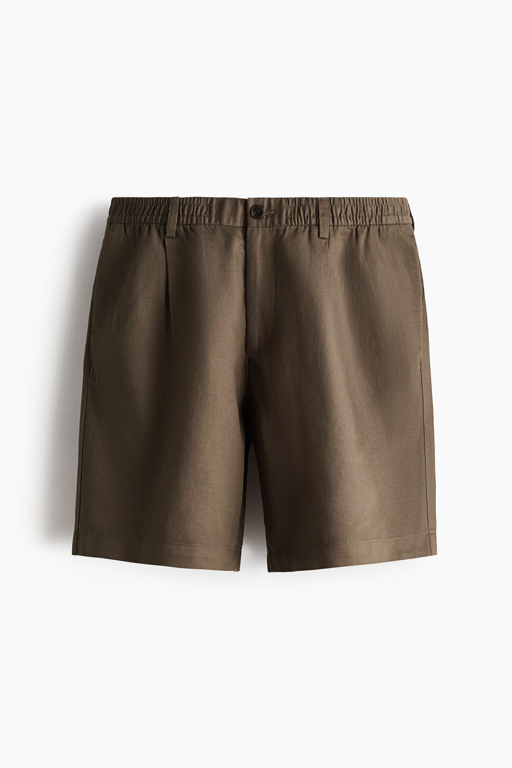 Pantal?n corto en mezcla de lino Relaxed Fit - H&m фото 3
