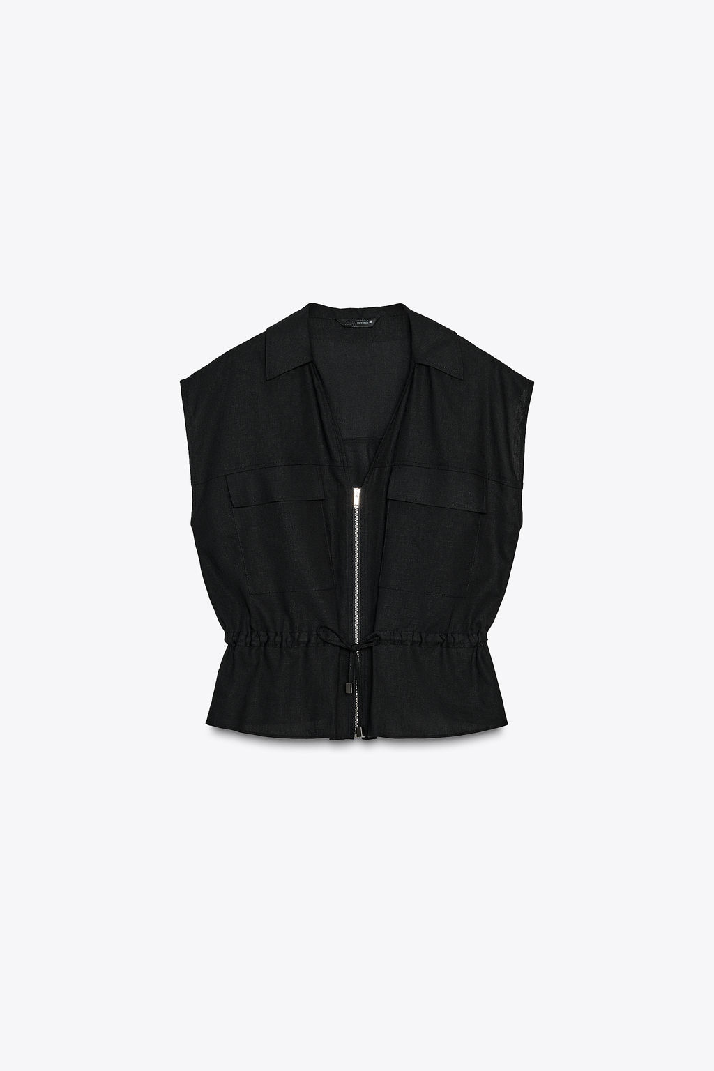 SAFARI TOP WITH BELT IN A LINEN BLEND - Zara фото 6
