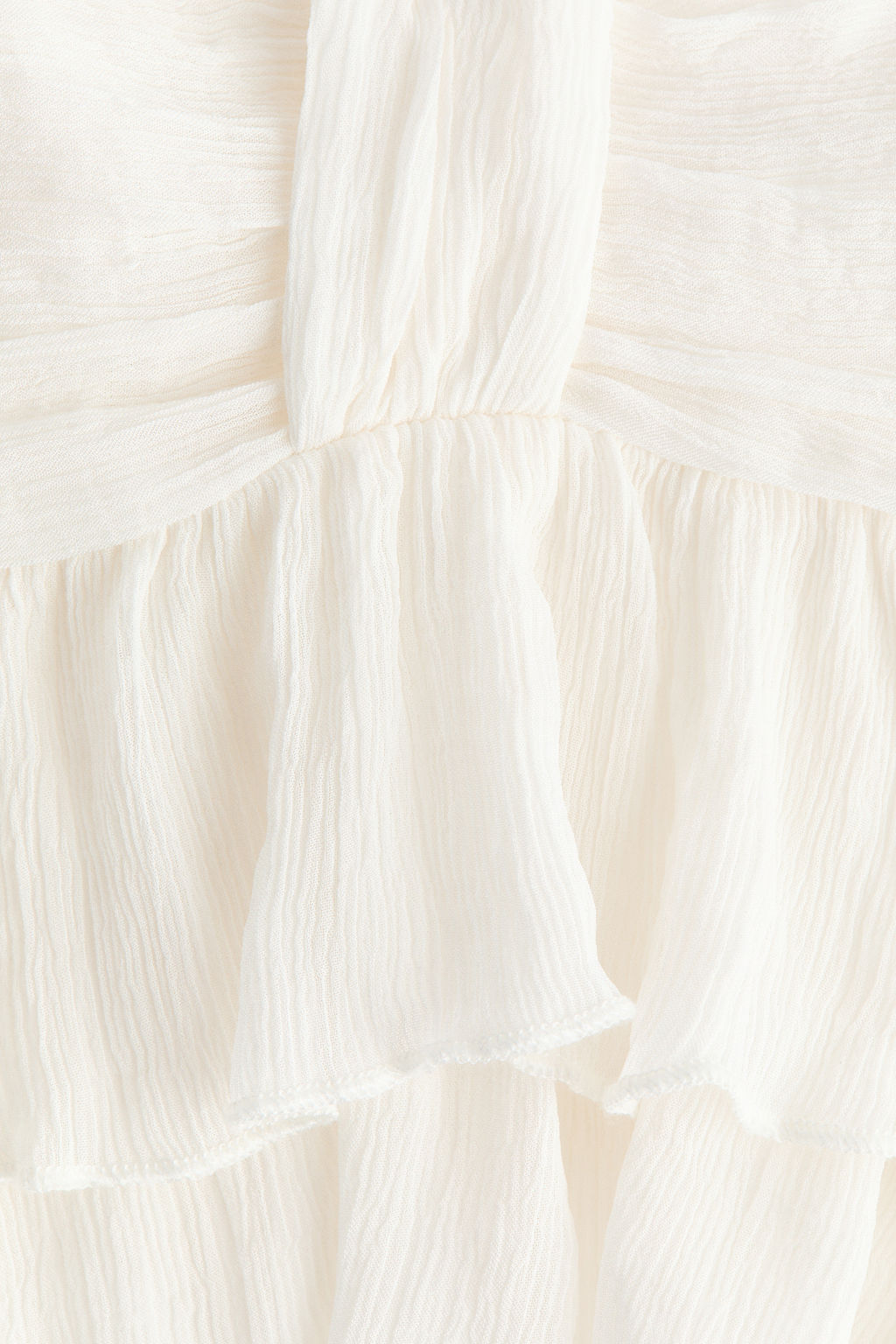 Top de volantes con efecto arrugado - H&m фото 3