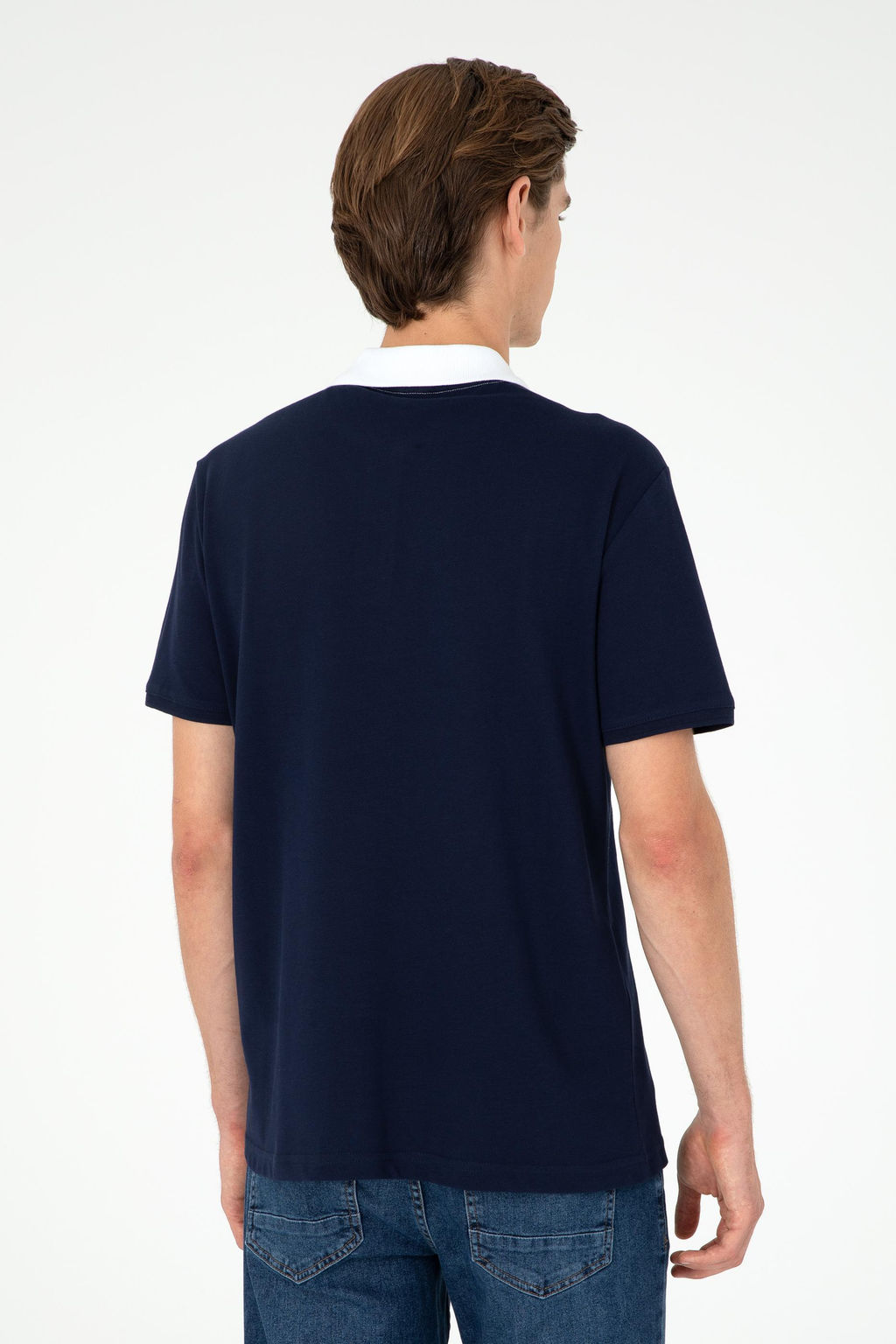 Мужская темно-синяя футболка - U.s. polo assn фото 5