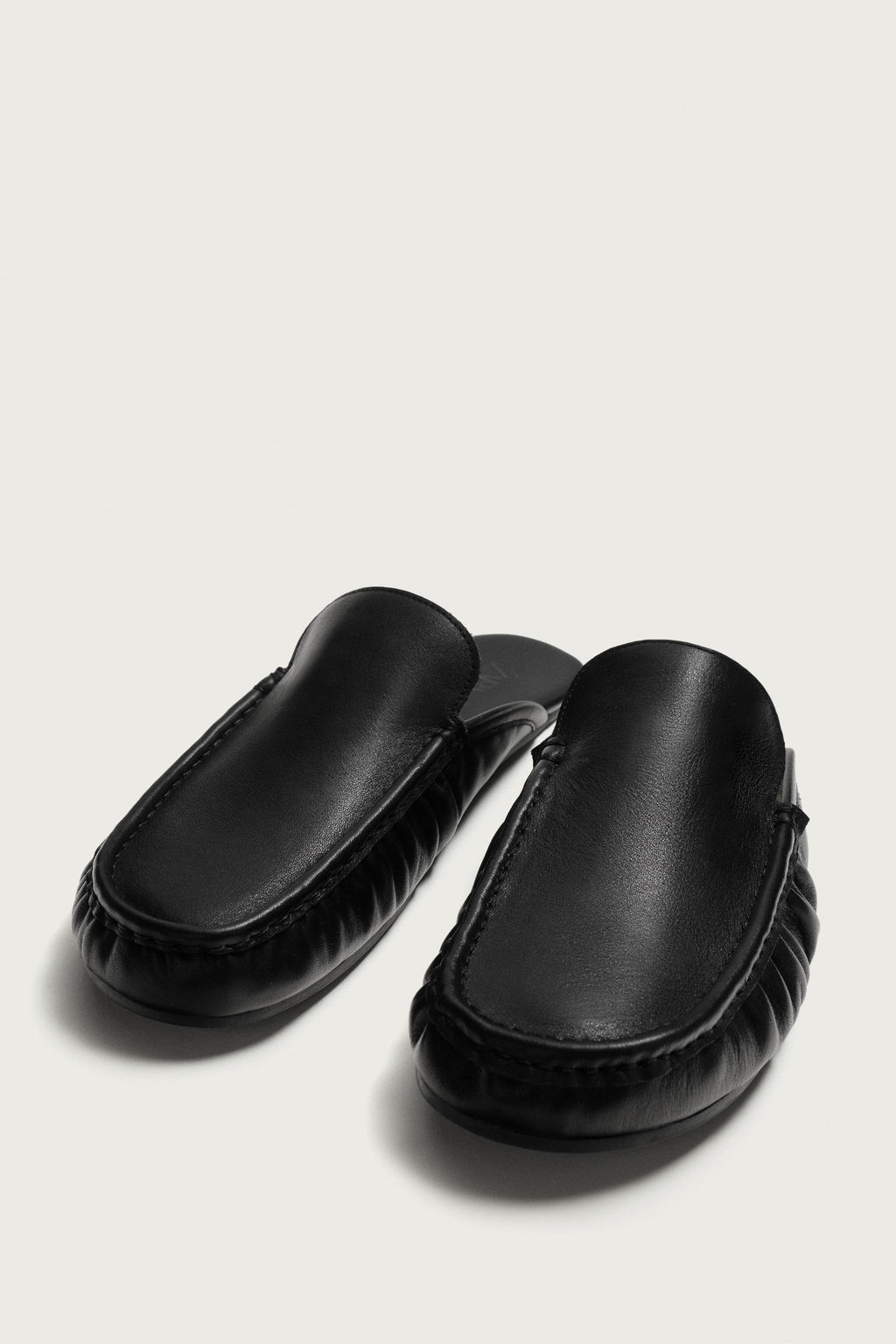 MOCASIN PIEL DESTALONADO / Negro - Zara фото 5