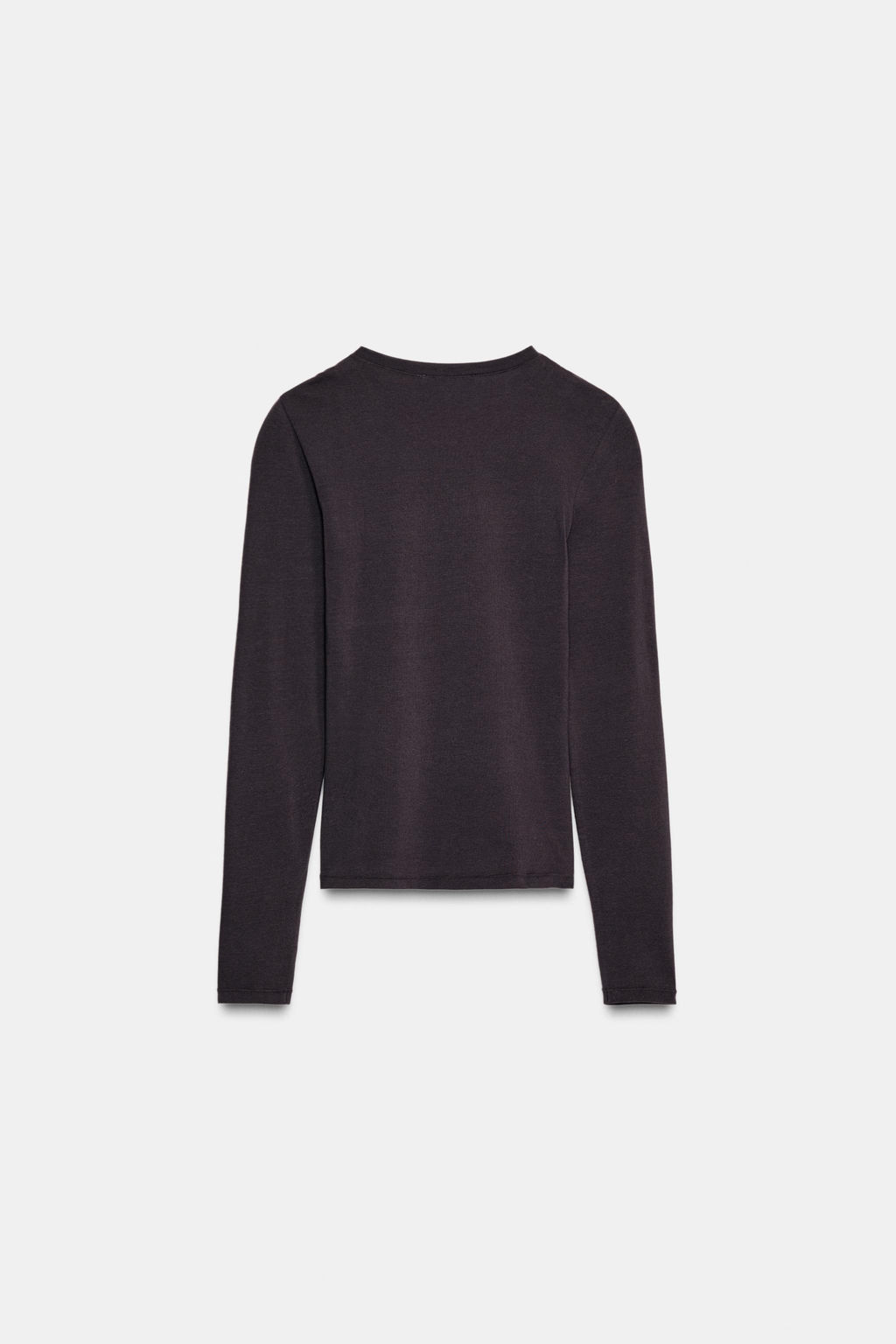 CAMISETA MANGA LARGA / Marr?n - Zara фото 8
