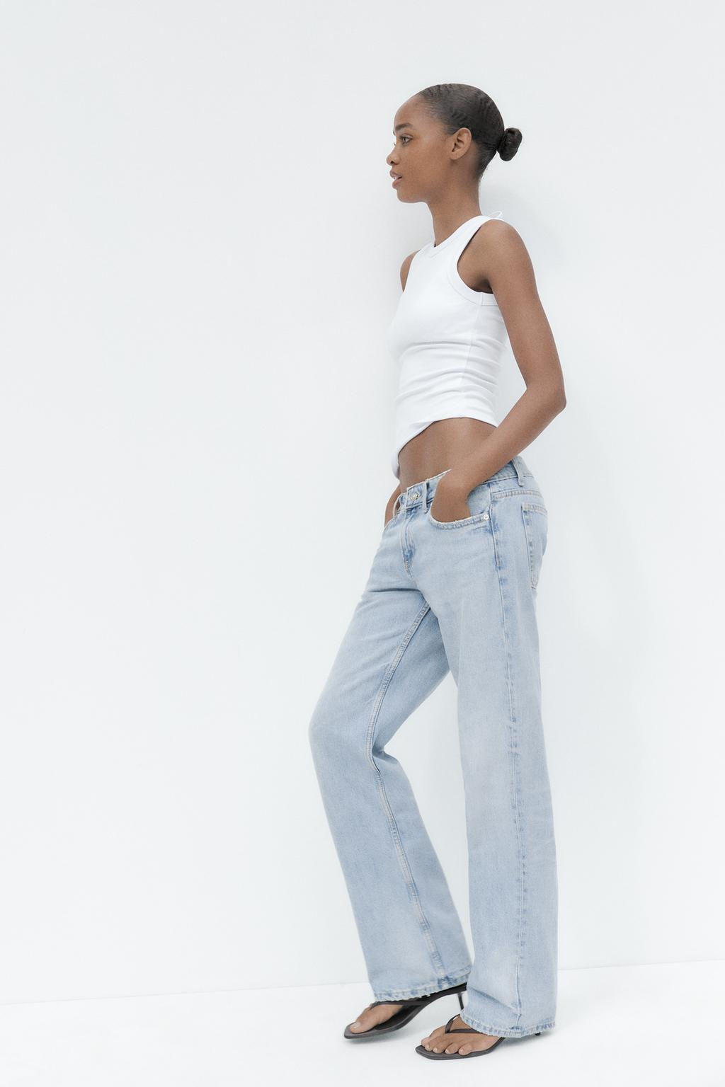 TRF STRAIGHT LOW-RISE JEANS - Zara фото 5