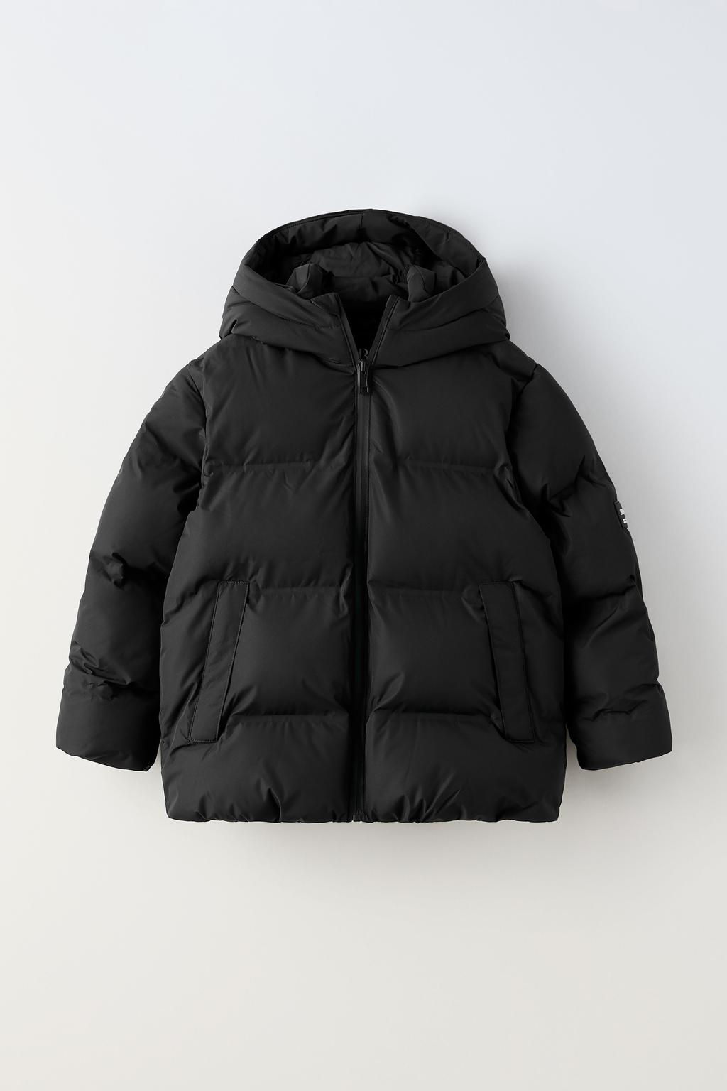 WATER-REPELLENT DOWN JACKET WITH LABEL