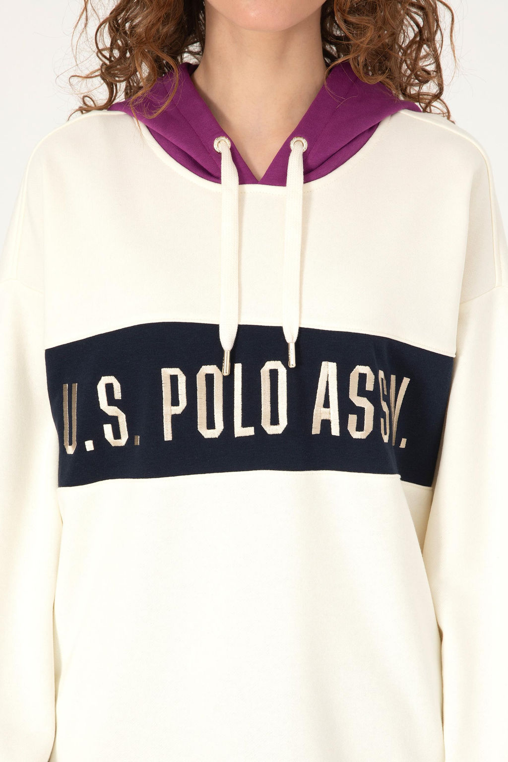 Kad_n Krem Sweatshirt - U.s. polo assn фото 6