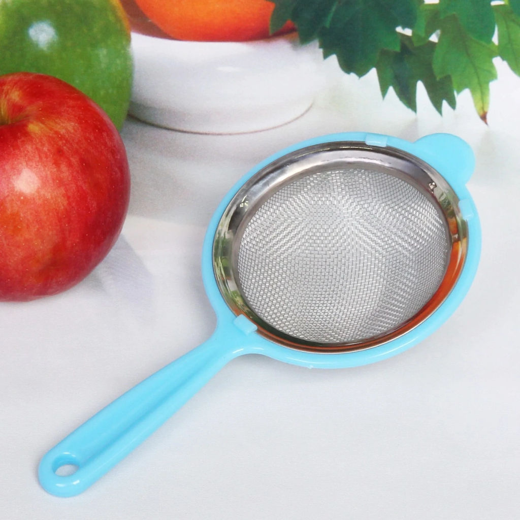 Цена за 4 шт. Сито металлическое в пластиковой оправе 10см