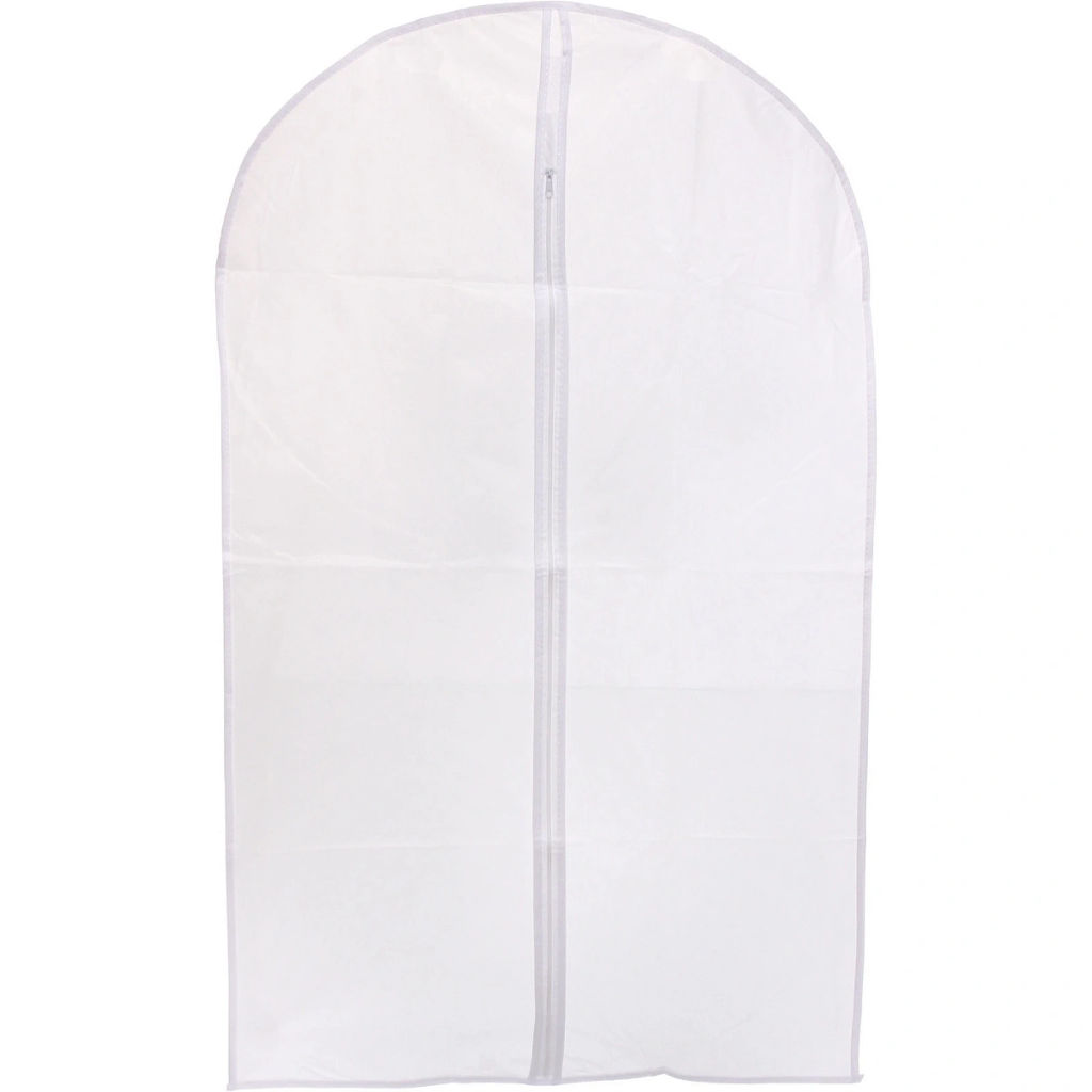 Цена за 3 шт. Чехол для одежды "ИДЕЯДОМА", цвет белый / прозрачный, 60*100см (пакет)