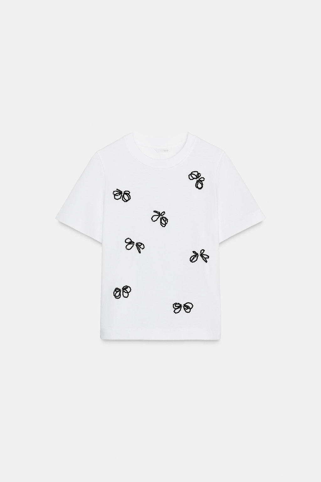 JEWEL BOW T-SHIRT - Zara фото 9
