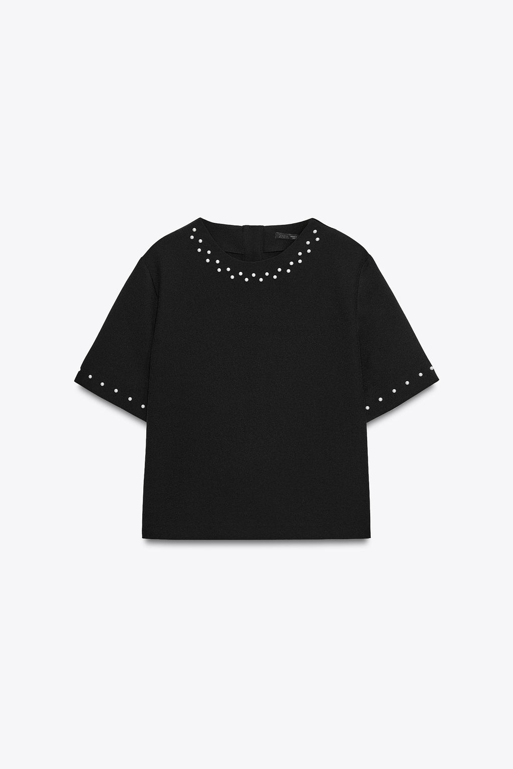TOP WITH FAUX PEARLS - Zara фото 6