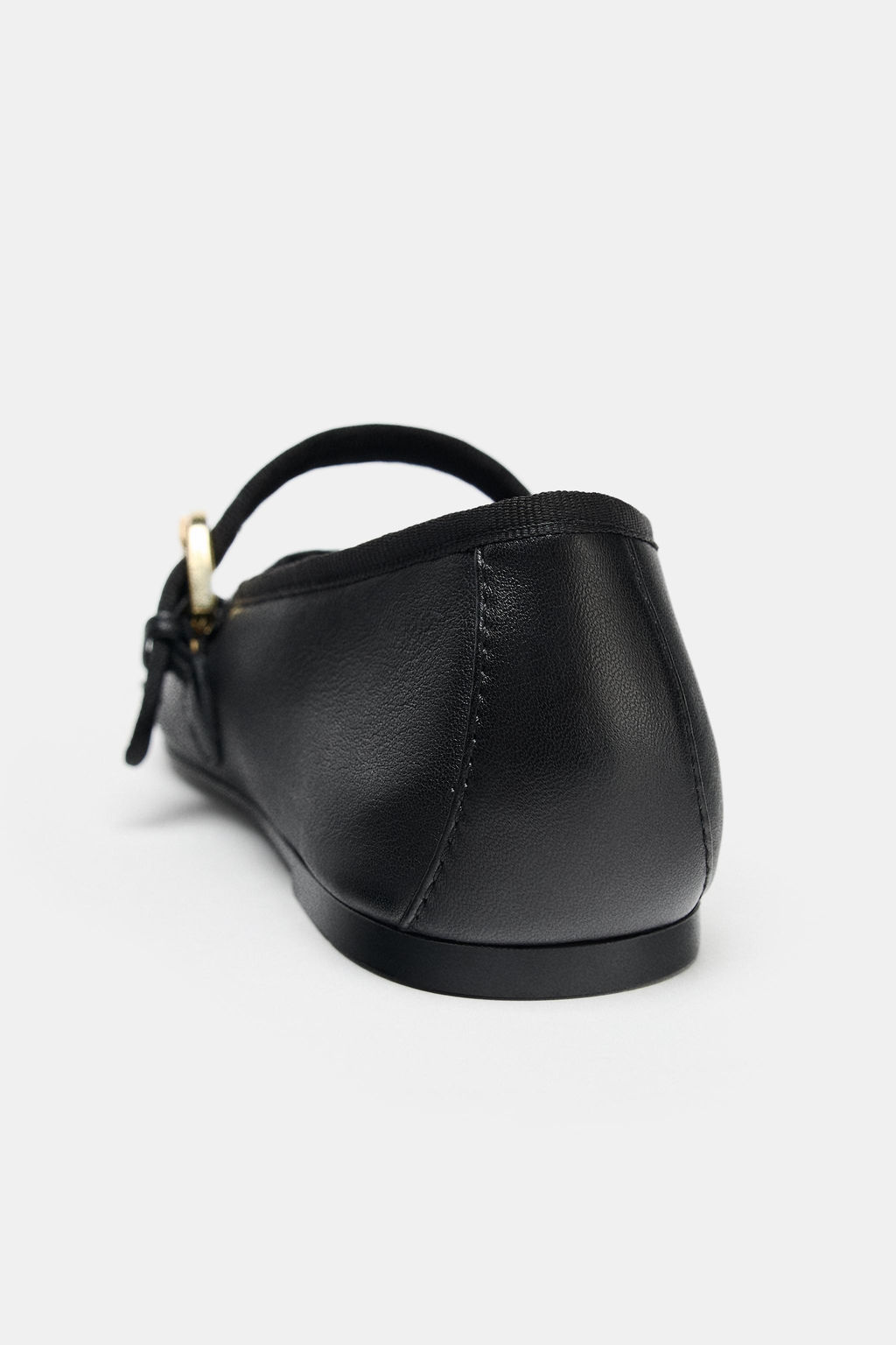 FLAT LEATHER BALLERINAS - Zara фото 10