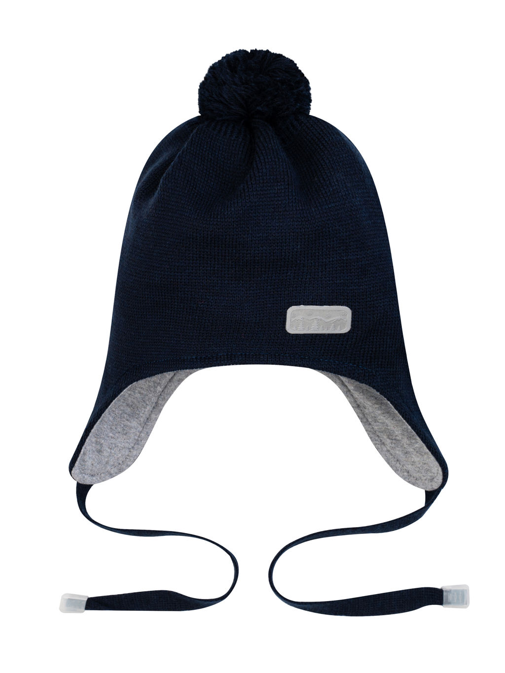 Шапка вязаная темно-синяя Ш-108 (48-50)