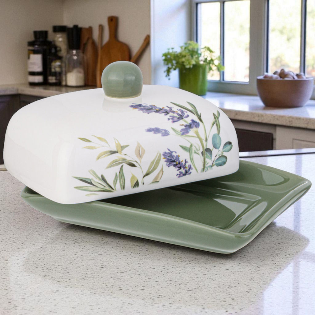 Масленка Лаванда 17*12,5*8,5 см 358-2150 - Арти-м фото 2