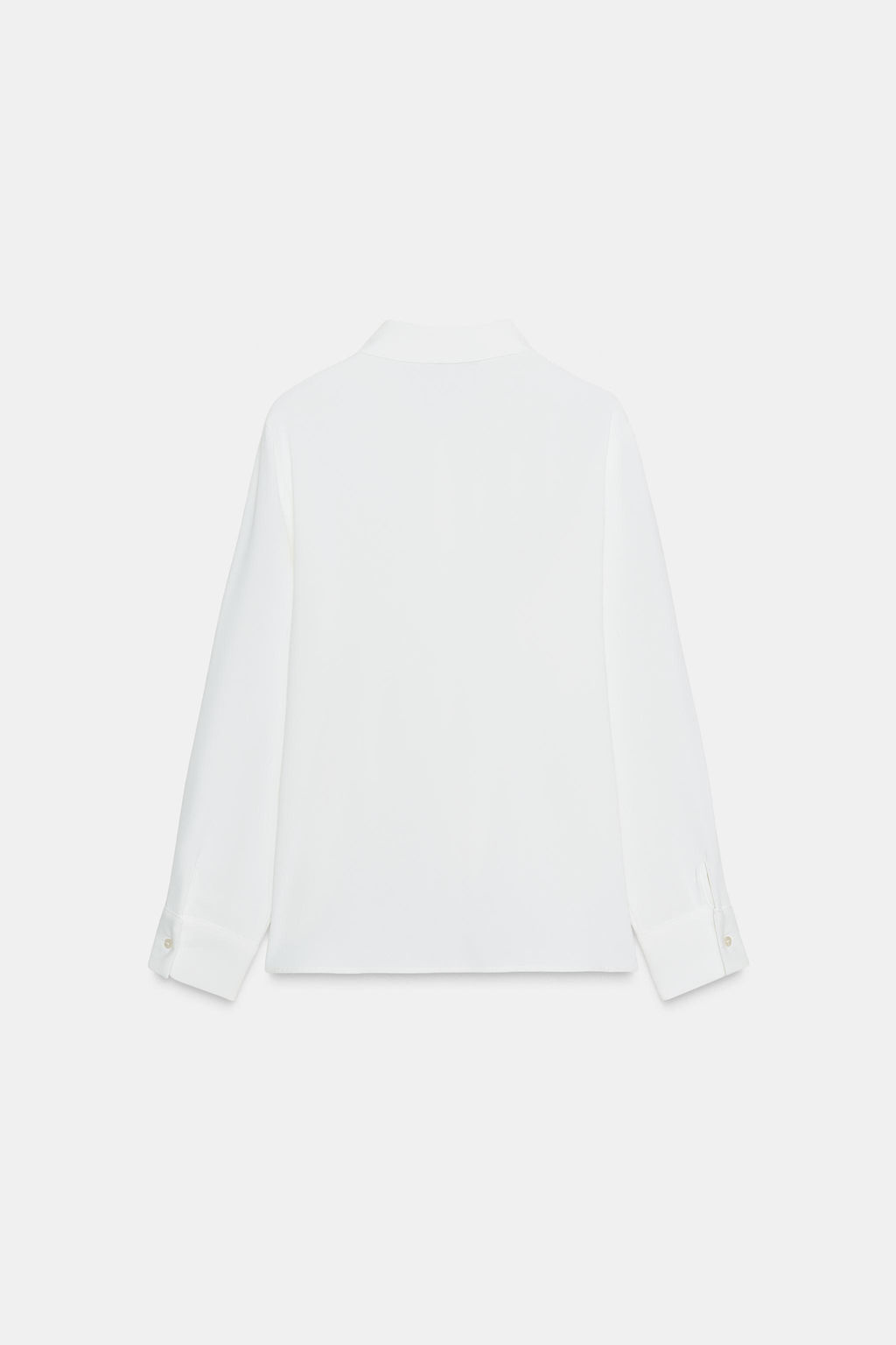 CREPE SHIRT WITH RUFFLE - Zara фото 6