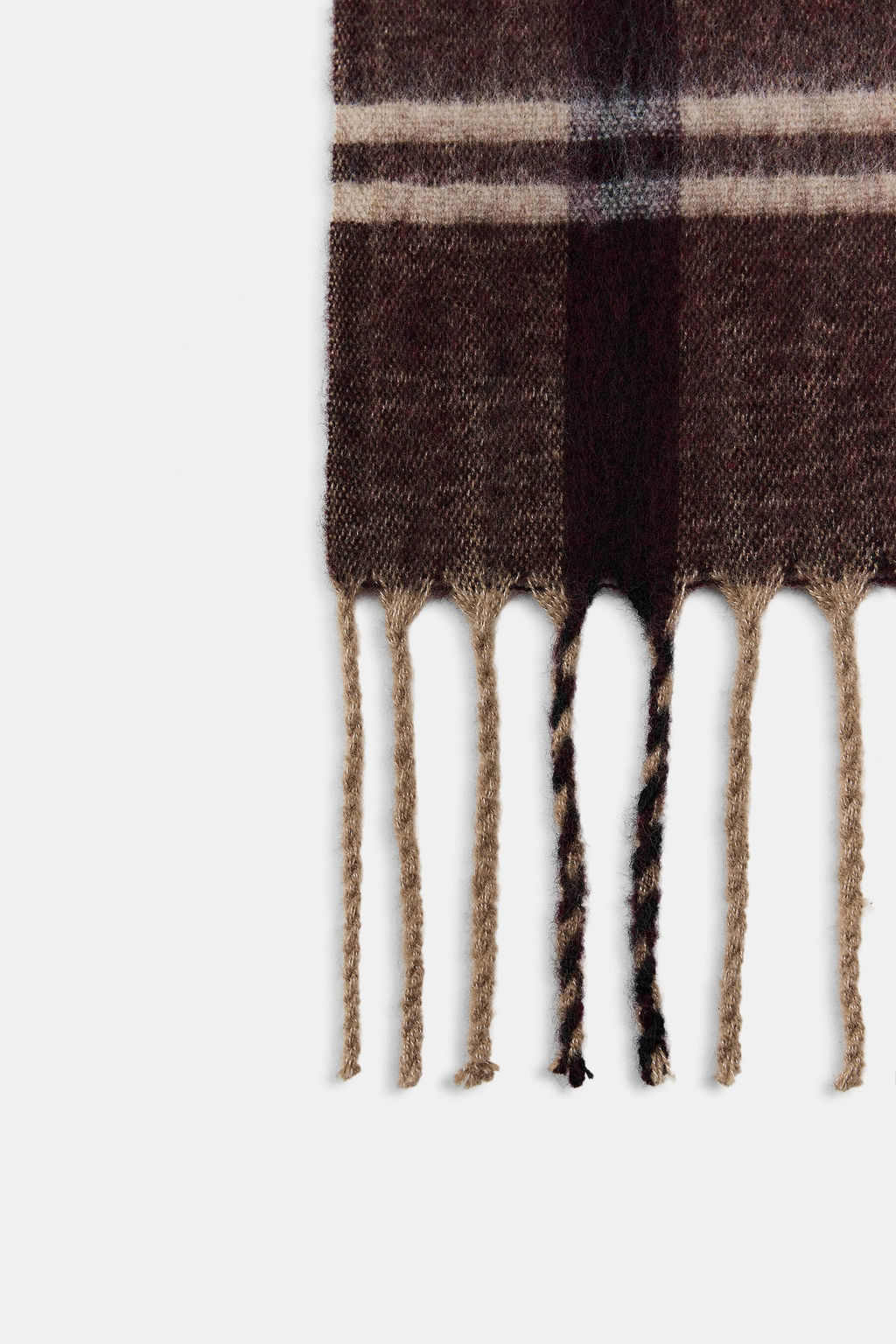 JACQUARD CHECK SCARF - Zara фото 10