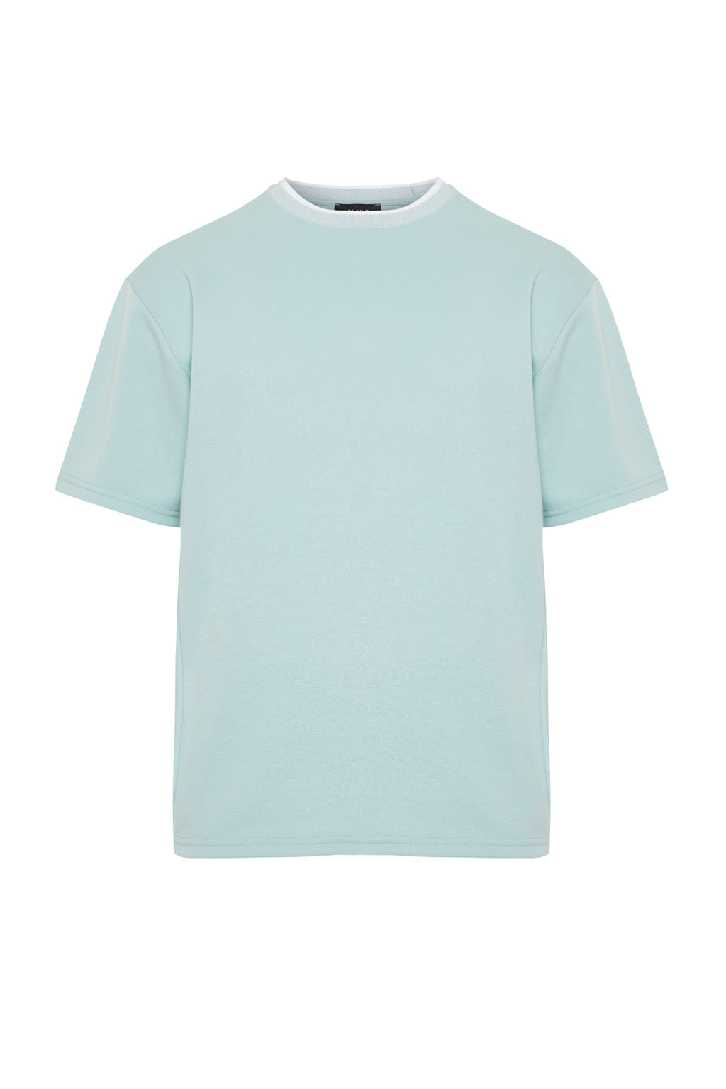 TRENDYOL MAN Premium Tas Oversize/Genis Kesim Triko Bantl? Dokulu Pike T-Shirt TMNSS23TS00079 - Trendyolmilla фото 46
