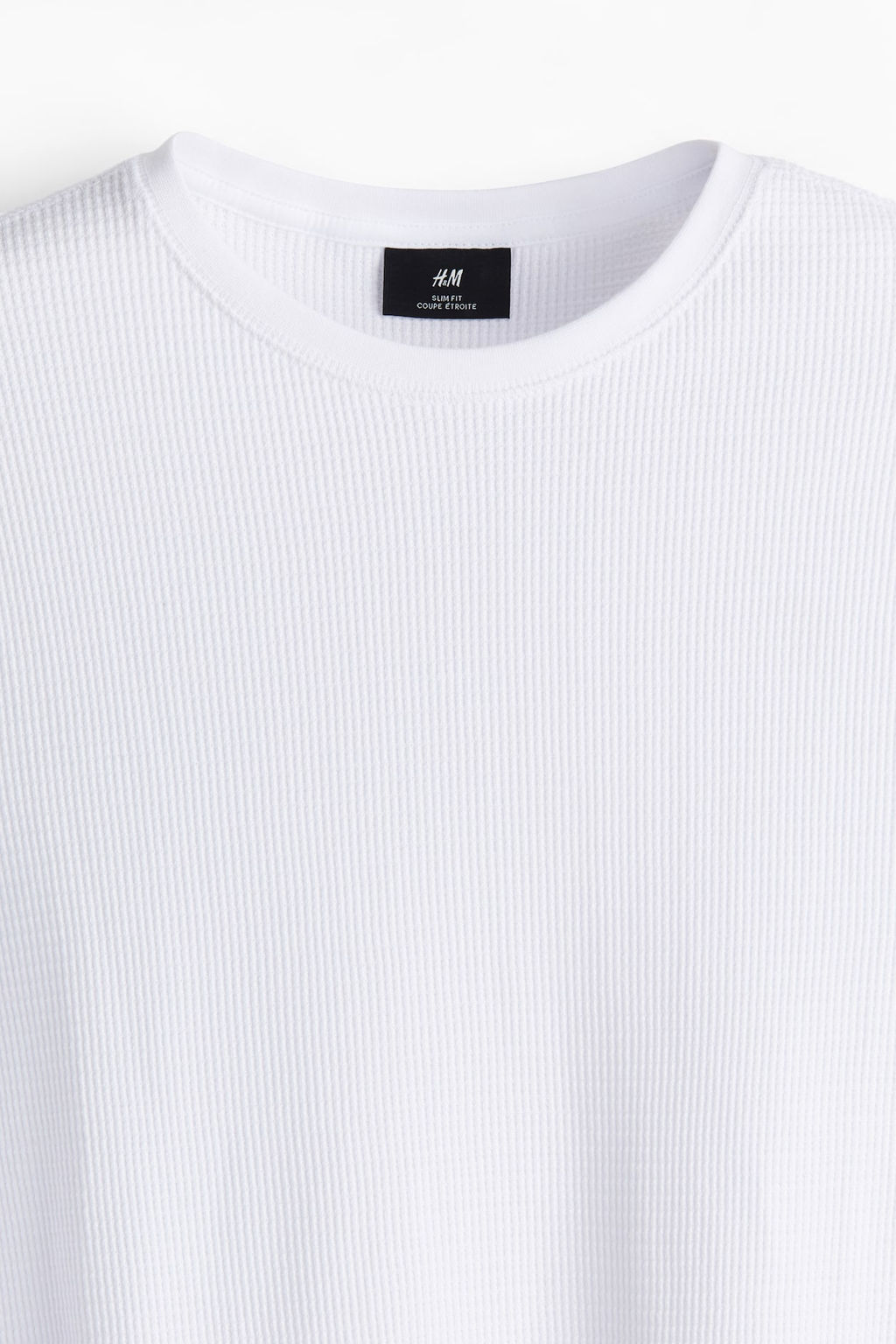 Camiseta en punto gofrado Slim Fit - H&m фото 6