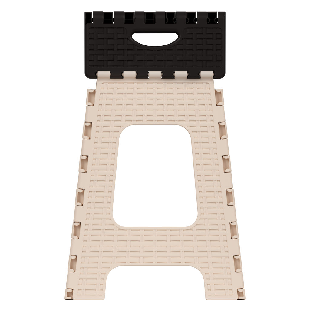 Табурет складной "Плетенка" большой М7093 мокко-бежевый