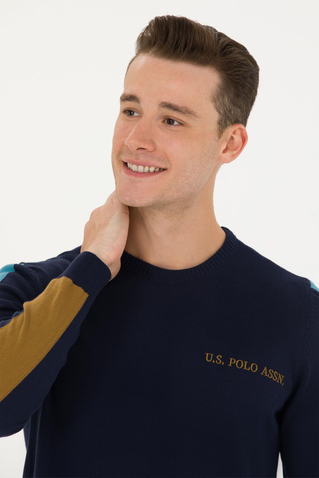 U. S. Polo Assn Мужской темно-синий свитер - U.s. polo assn фото 16